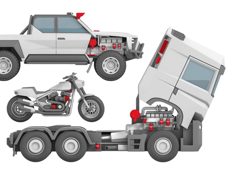 Filtros para automóveis, camiões e motos